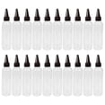 thumbnail image 2 of Juego de 20 botellas de agua transparentes para mascotas, 120 ml, dispensador de boca pequeña, botella cuentagotas gorras negras Colcomx frascos cuentagotas, 2 of 7