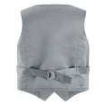 thumbnail image 2 of Miutii Kids Boys Gentleman Vest V Neck Button Down Pointed Hem Birthday Party Suit Waistcoat Gray 6, 2 of 6