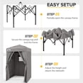 thumbnail image 6 of Flex Ultra Compact 4 Ft. W x 4 Ft. Metal Pop-Up Vented Top Changing Room Canopy Tent, 6 of 10