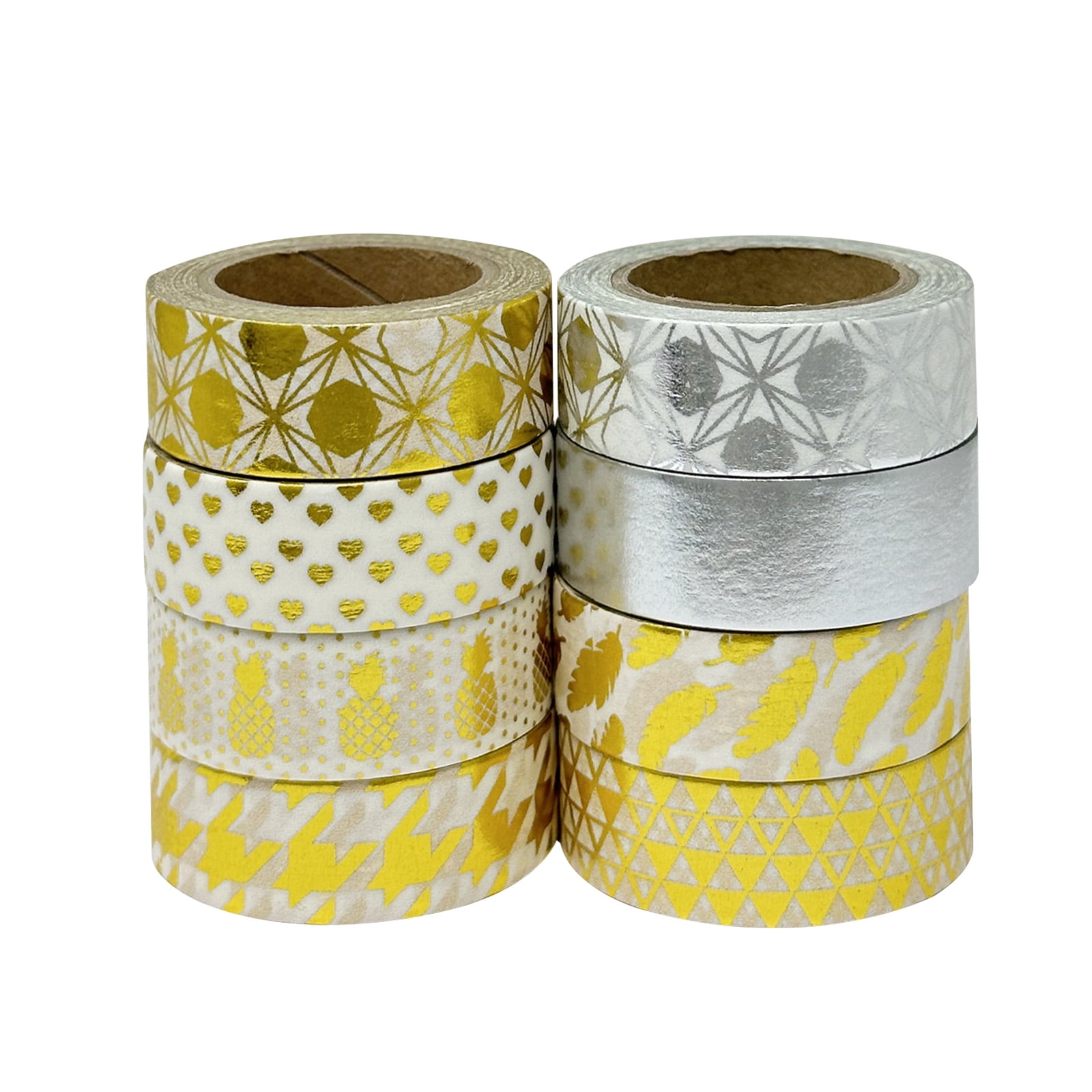 Wrapables® Metallic Foil Washi Masking Tape Collection (Set of 8), 08WPSET07