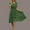 Green, variant on FRSASU Summer Dresses for Women Short Sleeve Polka Dot Midi Dress V-Neck A Line Sundress Beach Vacation Flowy Dresses Wine