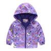 thumbnail image 7 of Hicidod Toddler Rain Coats Hooded Long Sleeve Zipper Printed Rain Jackets Middle Length Thin Style Windproof Windbreaker, 7 of 7