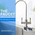 thumbnail image 2 of Tebru Faucet, Faucet Tap,1/4'' Double Holes Sink Faucet Tap Chrome Reverse Osmosis RO Drinking Water Filter, 2 of 8