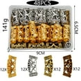 thumbnail image 4 of Anneaux de Bijoux de Cheveux Mode 48PCS Dreadlocks Perles Accessoires de Bague de Cheveux, 4 of 10