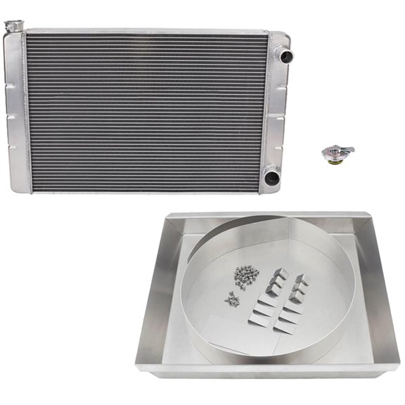 Universal SBC Double Pass Radiator Kit w/Fan Shroud, 31 Inch