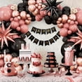 thumbnail image 5 of Dusty Pink and Black Balloon Arch,Balloon Garland with Star Foil Rose Gold Balloons for Birthday Wedding Bachelorette Party Decorations, 5 of 13