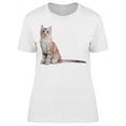 thumbnail image 1 of Shorthair Cat Sitting Straight T-Shirt Women -Image by Shutterstock, Female 3X-Large, 1 of 2