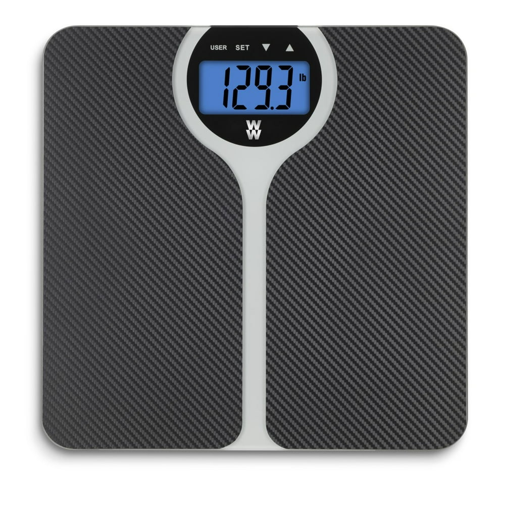 Weight Watchers by Conair Carbon Fiber BMI Digital Glass & Chrome Scale