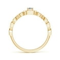 thumbnail image 2 of ANGARA Natural Diamond Cushion Promise Ring with Infinity Heart-Motifs in 14K Yellow Gold for Women (Size-2.5mm| Color-I-J| Clarity-I1-I2) | Anniversary, Jewelry Gift for Women | Natural Diamond Ring, 2 of 7