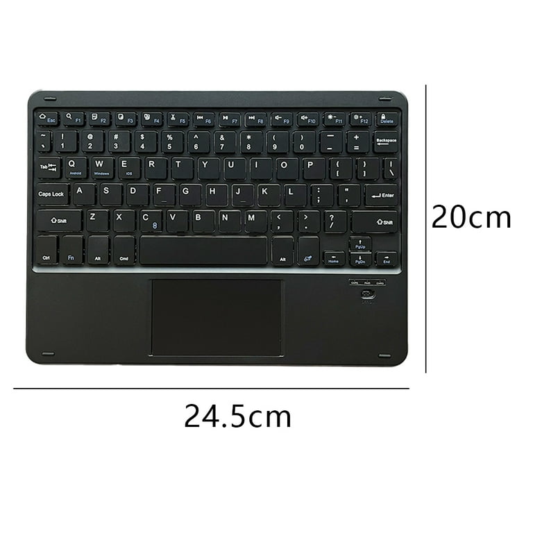 Ultra-Slim Wireless Bluetooth Keyboard with Touchpad Universal