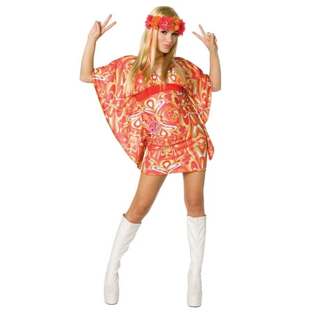 Womens 60s Hippie Costume Walmart Com