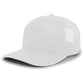 thumbnail image 1 of Pacific Headwear 5-Panel Mesh Overlay Trucker Snapback P724 Loden Os, 1 of 1