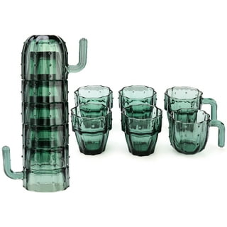 Glass cups with wooden lid and glass straw-assorted styles – The Turquoise  Cactus Boutique