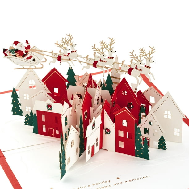 Hallmark Signature Paper Wonder Pop Up Christmas Card (Santa and His