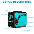 thumbnail image 5 of Festisoul 6250W Portable Inverter Generator, Super Quiet Gas Powered Small Generator for Home Emergency, Outdoor Emergency, Camping, 5 of 10