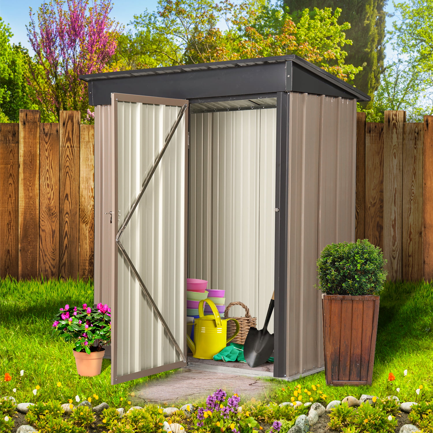Details about   Base Storage Cabinet Utility Outdoor Shelf Yard Garden Patio Garage Box 37" 