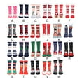 thumbnail image 4 of Ruiboury Chaussettes d'Hiver Chaudes Texture Douce Femmes Coton-Polyester Respirant Noir Vieil Homme, 4 of 6