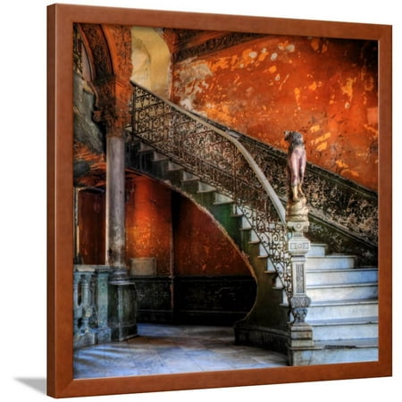 Staircase in the Old Building/ Entrance to La Guarida Restaurant, Havana, Cuba, Caribbean Framed Print Wall Art By Nadia (Best Cuban Restaurant In Orlando)