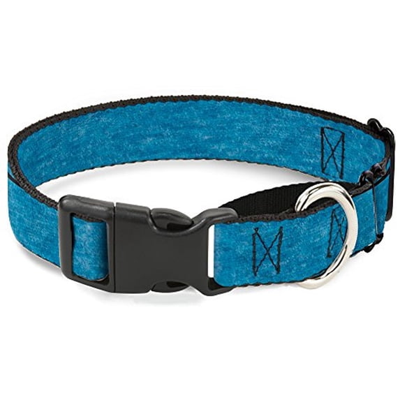 Buckle-Down MGC-W30895-L Heather Blue Martingale Dog Collar