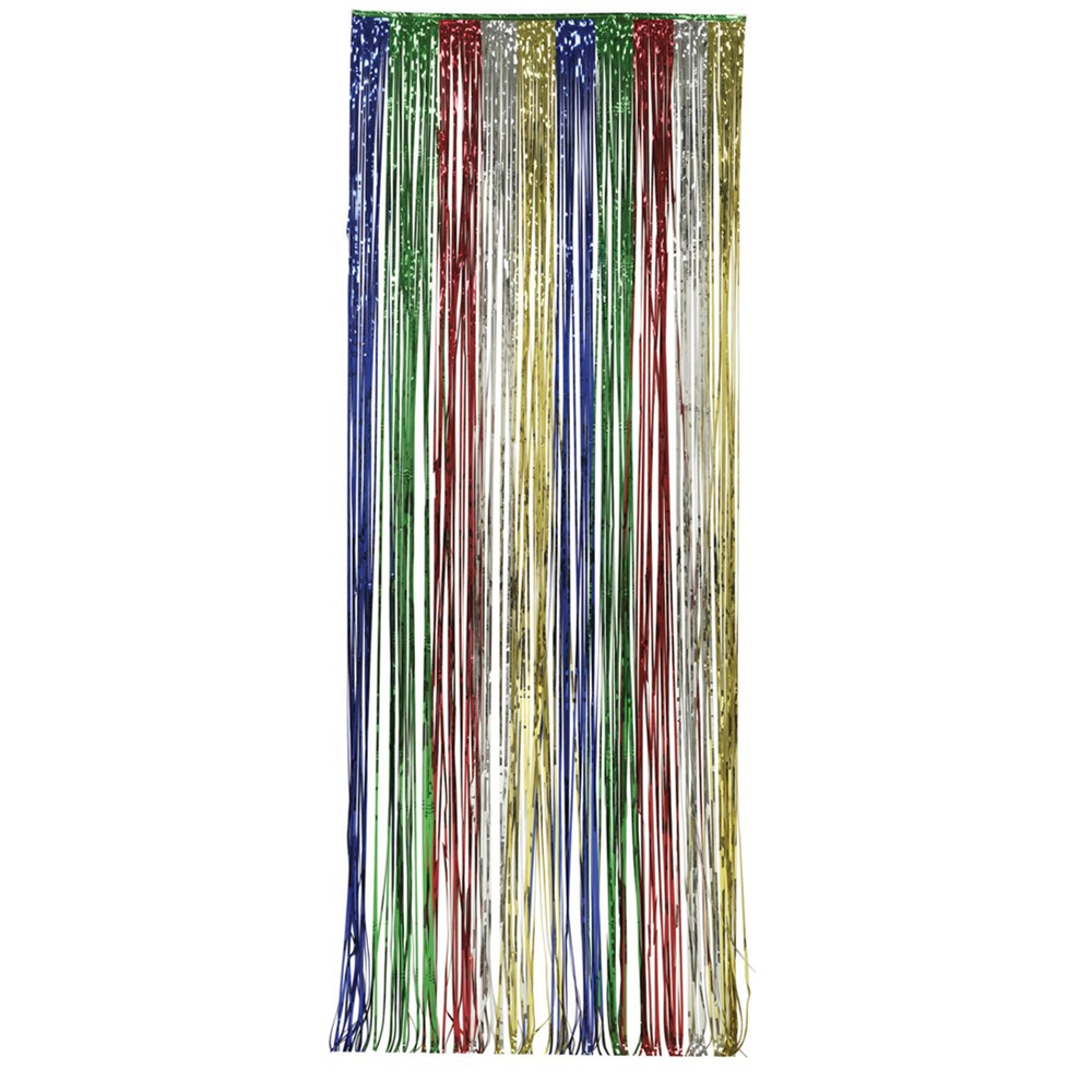 8ft x 3ft Door Foil Fringe Multicolor