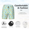 thumbnail image 3 of Fotbe Duck Cartoon Traje de Baño para Hombre – Shorts de Natación de Secado Rápido con Forro y Bolsillos-Small, 3 of 6