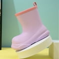 thumbnail image 6 of Yuncity Rain Boots Kids Boys Girls School Comfortable Durable Casual Shoes Age 3-12 Year Old Boots Footwear Purple 8-9 Years, 6 of 6