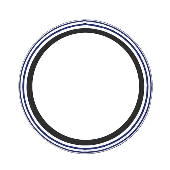 Car Steering Wheel Cover For Men Women Elastic Non-Slip Car Steering Wheel Covers Protector Universal 15 Inch Blue And White Marine Striped