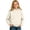 White, variant on Girls Leopard Print Hoodie, Tonal Cheetah Pullover, Soft Comfy, White, Size 8-9 Years