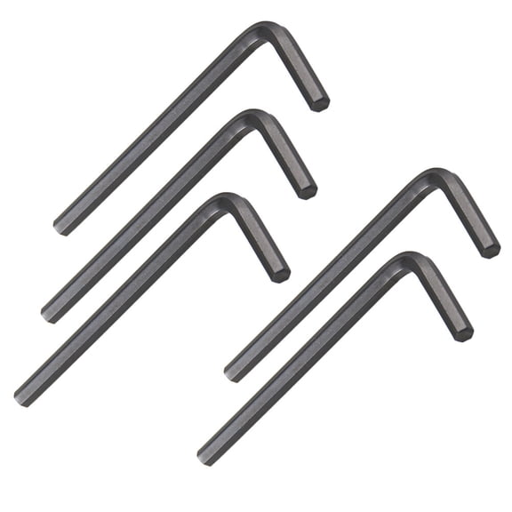 IFANLANDOR 5Pcs L Shaped Hexagon Wrench High Strength Carbon Steel for Machine Repair