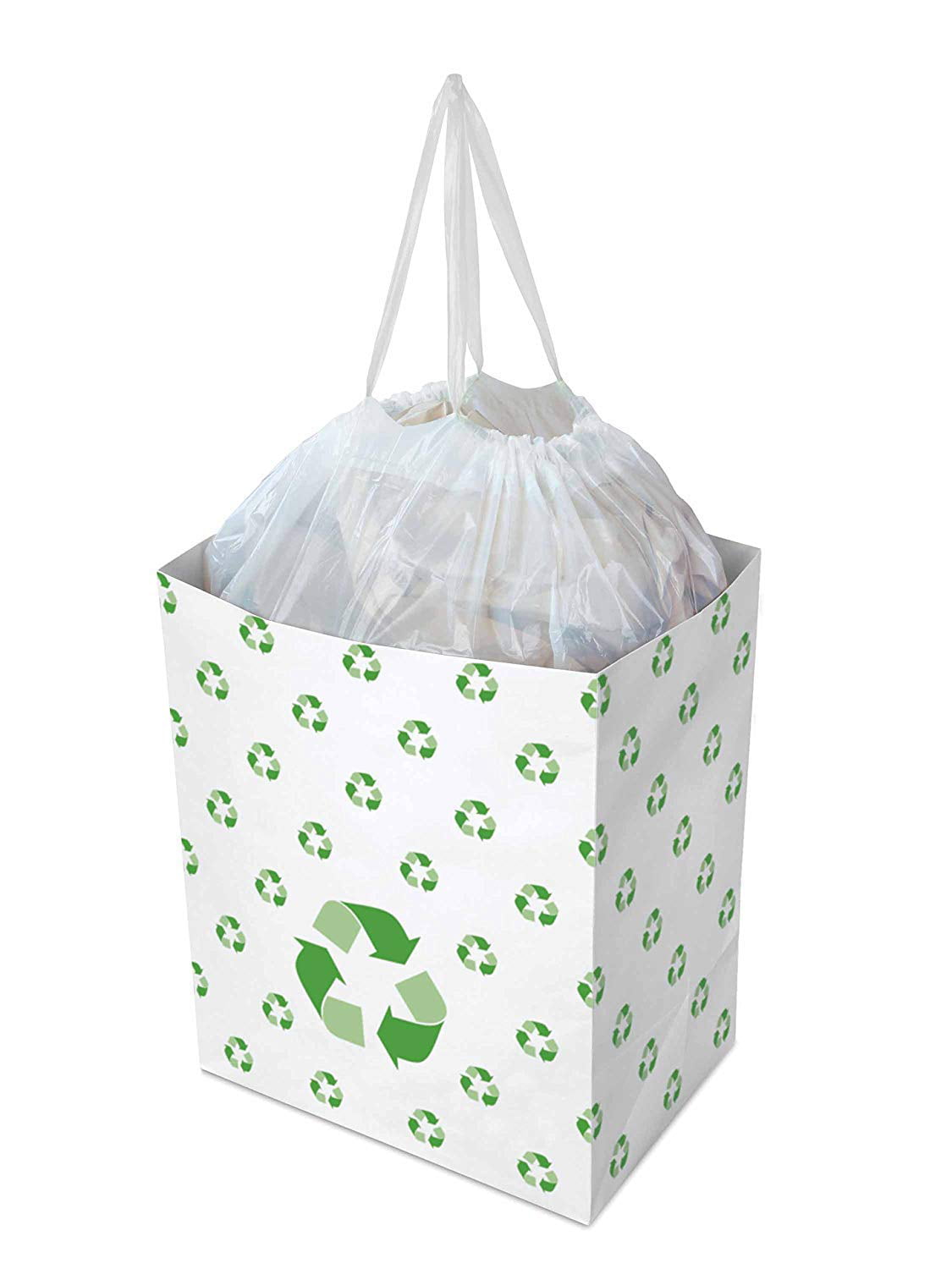 Clean Cubes 13 Gallon Trash Cans & Recycle Bins for Sanitary Garbage  Disposal. Disposable Containers for