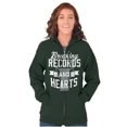 thumbnail image 3 of Breaking Records And Hearts Funny Zip Up Hoodie Men's Women's Brisco Brands 5X, 3 of 6