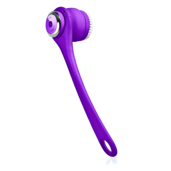 Wireless Waterproof Cleansing and Exfoliating Body Brush Set with 3 Speed 4 Brush Heads Deep Purple