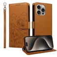 thumbnail image 3 of Funda Cartera GANGXUN con Diseño de Perrito en Relieve para iPhone 15 Pro Max , Protección 360° con Ranuras y Correa Desmontable, 3 of 6