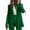 Emerald Green, variant on Women Suits 2 Piece Set Business Casual Dressy Oversized Blazer Jacket and Wide Leg Pants Emerald Green L