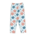 thumbnail image 6 of Uemuo Sea Turtle Pattern Women's Wide Leg Palazzo Lounge Pants with Pockets Light Weight Loose Comfy Casual Pajama Pants-Small, 6 of 9