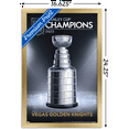 thumbnail image 3 of NHL Vegas Golden Knights - 2023 Stanley Cup Team Logo Wall Poster, 14.725" x 22.375" Framed, 3 of 5