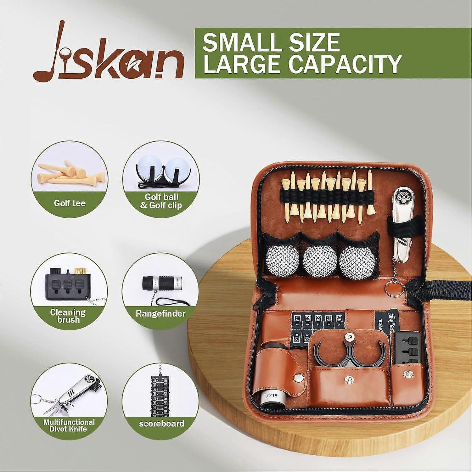 Golf Gift Set with Accessories, Rangefinder, and Hi-End Case