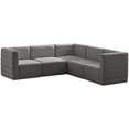 thumbnail image 1 of Meridian Furniture Quincy Sectionnel Modulaire en Velours Gris, 1 of 12