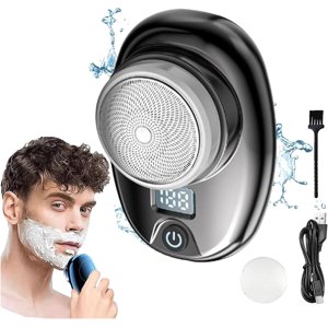2025 neuf Mini Shaver électrique, Shaver, Mini Rasoir, Mini Shaver portable pour hommes,IPX7 humide/sèche imperméable,USB Rasoir de voyage rechargeable pour les voyages (Blue)