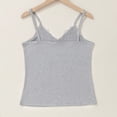 thumbnail image 5 of FAVIPT Soft Lace Camisole for Women Breathable Solid Scoop Neck Tank Tops Stretch Summer Undershirt Gray,XL, 5 of 9