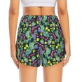 thumbnail image 3 of Picia Watercolor Cactuses Pattern Women's 2 in 1 Athletic Running Shorts High Waisted Workout Casual Gym Sweat Shorts with Comfy Liner Zipper Pockets-X-Large, 3 of 9