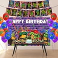thumbnail image 5 of Turtle Ninja  Birthday Party Supplies, Ninja Birthday Party Decorations Set Include Banners, Background, Balloons, Cupcake Toppers, Cake Topper for Kids Teenage Party Favors, 5 of 6