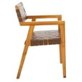 thumbnail image 4 of SAFAVIEH Cire Leather Dining Chair, Cognac/Natural (22.1 in. W x 20.9 in. D x 31.9 in. H), 4 of 7