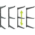 thumbnail image 1 of Heavy Duty Wood and Lumber Storage Rack Holds Up To lbs - Easy to Install Mounted Rack - Steel Construction Storage Solution For Garage, 1 of 7