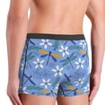 thumbnail image 4 of Men's Boxer Briefs, Dragonfly Plants Print Soft Comfy Mens Underwear Boxer Briefs Breathable With Widen Waist, 4 of 7