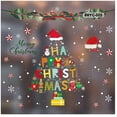 thumbnail image 2 of 32 Options Christmas Wall Stickers Window Decals Santa Xmas Decor Diy Reusable, 2 of 2