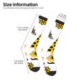 thumbnail image 4 of Fotbe Sunflower Gnome print Women's Men's Novelty Crew Socks Cotton Socks Knee High Socks for Walking,Running,Nurses,Pregnancy, 4 of 8