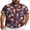Red-Tropical Floral, variant on Men Vacation Shirts Big and Tall Tropical Floral Button Down Shirt Casual Summer Beach Shirts