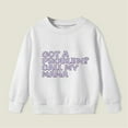 thumbnail image 5 of Boys Sweatshirt Long Sleeve Plus Warm Pullover Cute Letter Print Casual Thick Round Neck Tops White 1 Years-3 Years, 5 of 5