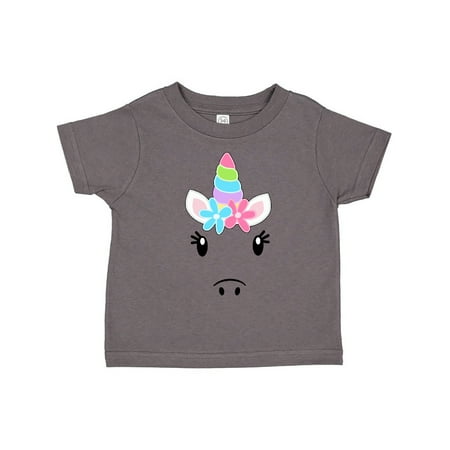 

Inktastic Cute Unicorn Horn and Nose with Pastel Flowers Gift Toddler Boy or Toddler Girl T-Shirt